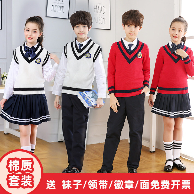 中小学生大合唱服装诗朗诵服校服