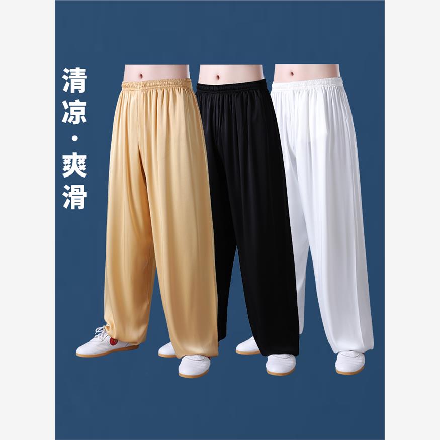 醋酸太极裤男女服夏季薄