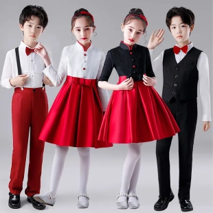 儿童国庆十一合唱服中小学生校服班服朗诵比赛礼服演出服表演服