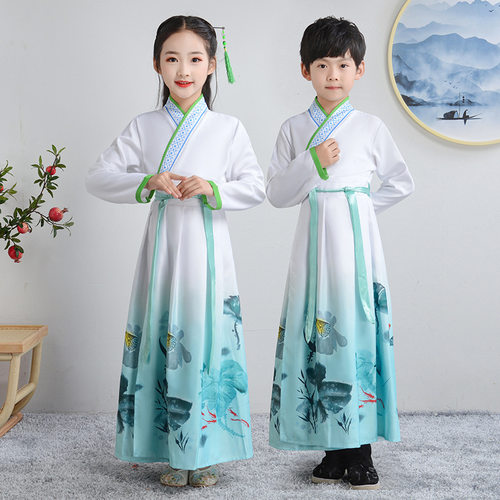 儿童国学汉服女童春夏男童古装