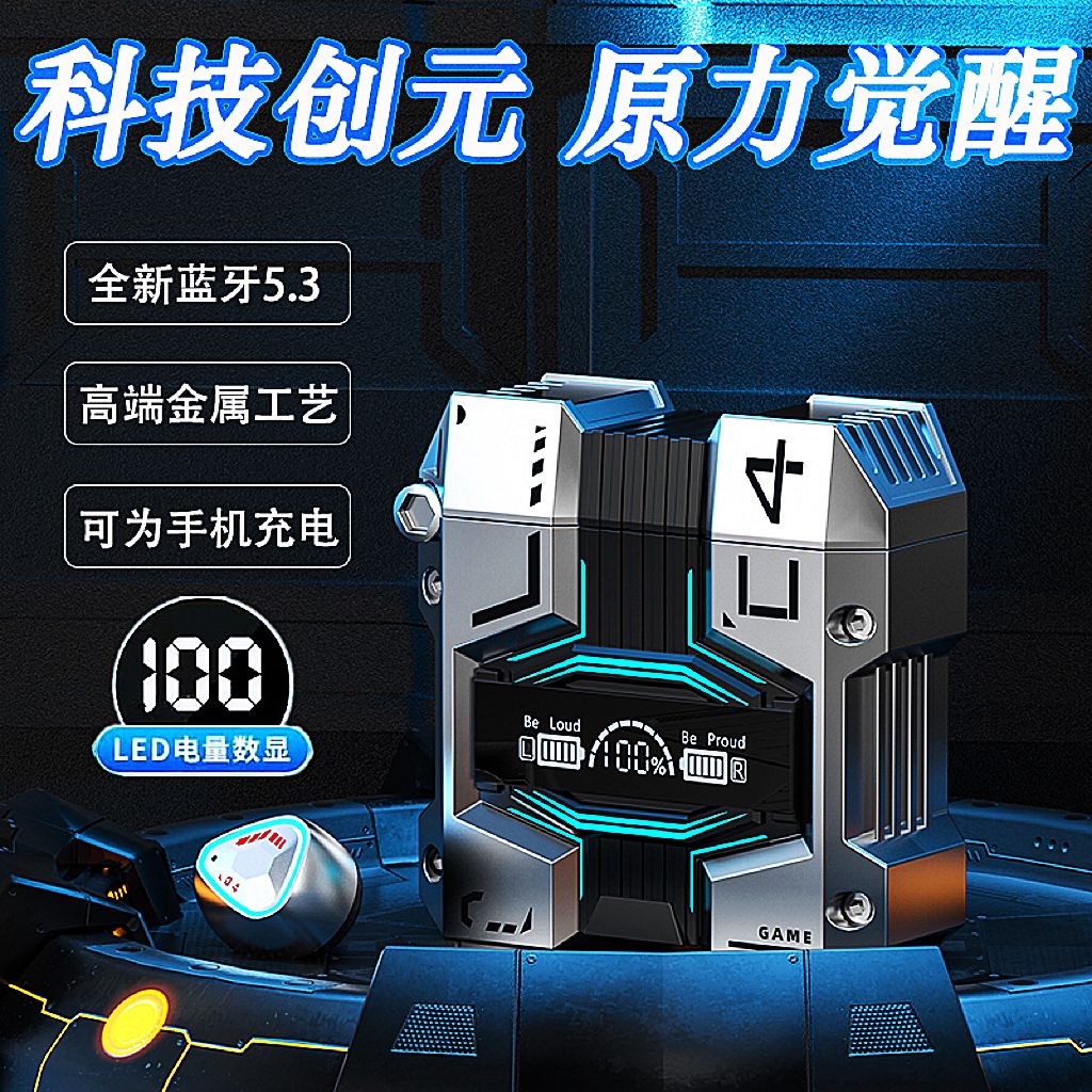 蓝牙耳机2023新款真无线降噪高端游戏电竞专用无延迟入耳式重低音属于什么档次？