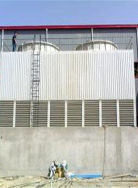 HBLD2方形逆流式玻璃钢冷却塔100T200T300T开式逆流玻璃钢冷却塔