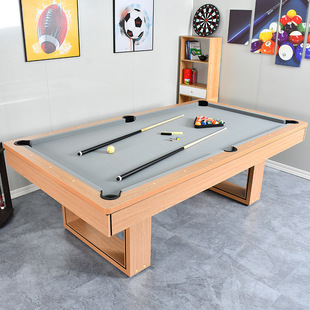 新款室内8尺台球桌 244cm现代风格大号桌球台 美式大号台球桌