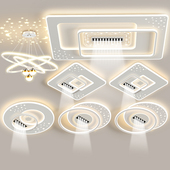 客厅吸顶灯led全套4房2厅灯具大气现代智能套装 组合极简轻奢卧室