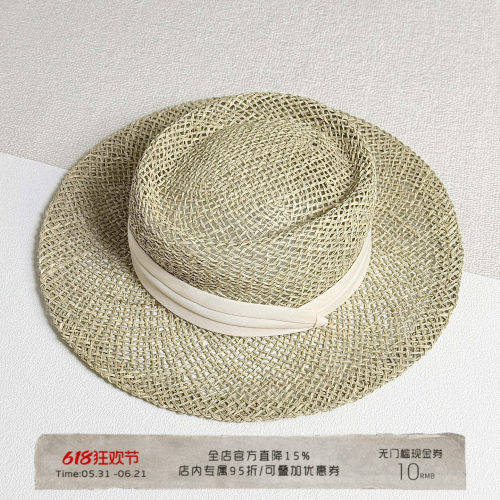 法式手工编织镂空防晒帽