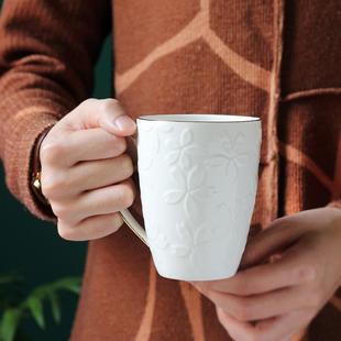 客厅北欧茶杯具可爱陶瓷水杯简约创意6个配茶壶 杯子一套家用套装