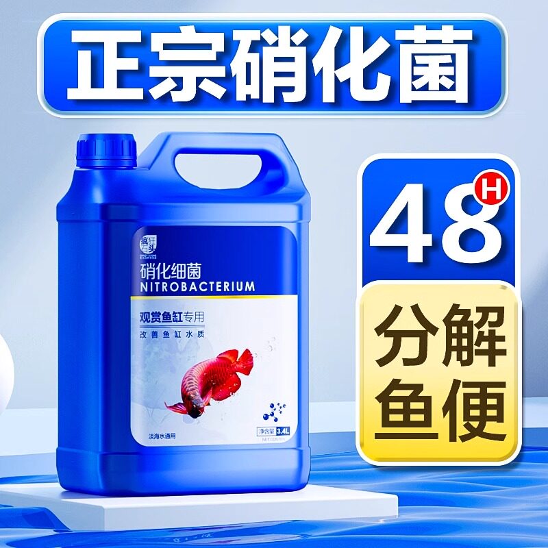 硝化细菌鱼缸用消化细菌液活菌锦鲤鱼池净化水质稳定剂养鱼净水剂