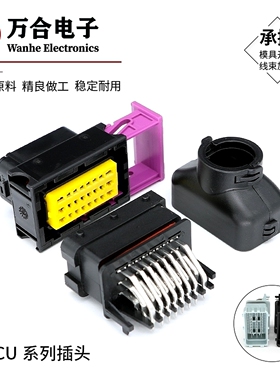 油改气电脑板针座插头211PC249S0005 ECU连接器HCCPHPE24BKA90F