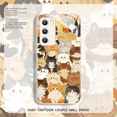 可爱猫咪手机壳适用华为系列