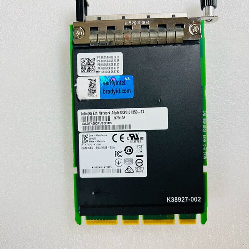 议价Intel I350T4OCPV3，ocp 3.0 AIOM 热插拔，4口千兆网卡 VMDq
