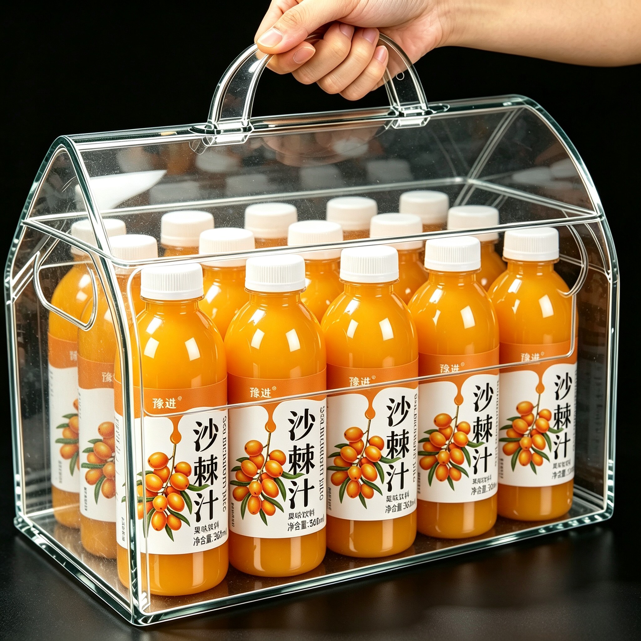 沙棘汁整箱360ml*24瓶整箱VC沙棘汁厂家直销特价批发酸甜果味饮料