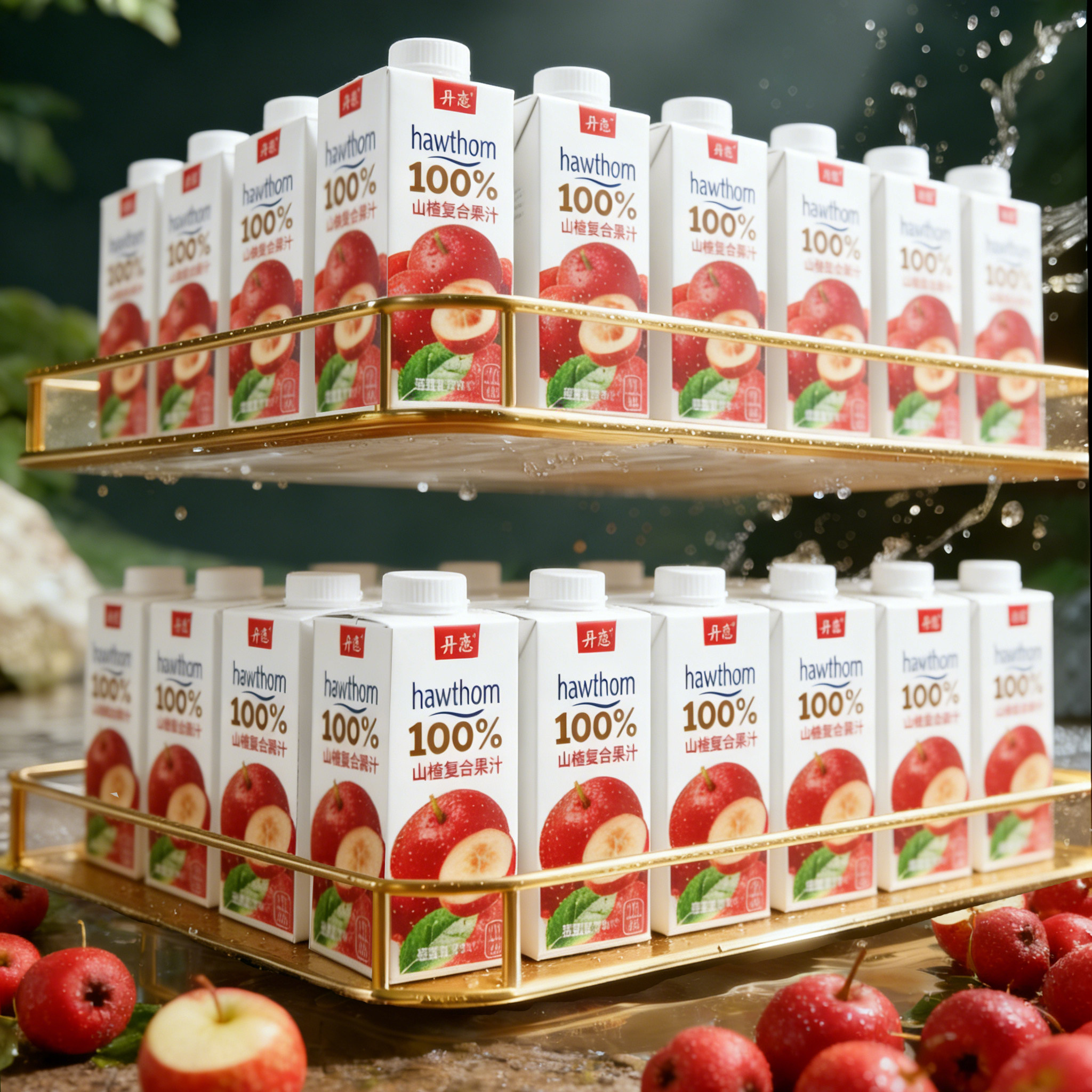 100%山楂复合果汁含量1.25L*2大瓶整箱年货聚会送礼饮料特价批发