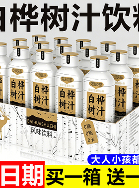 白桦汁310ml*15瓶白桦树0脂0卡整箱无糖富含原汁原液植物草本饮料