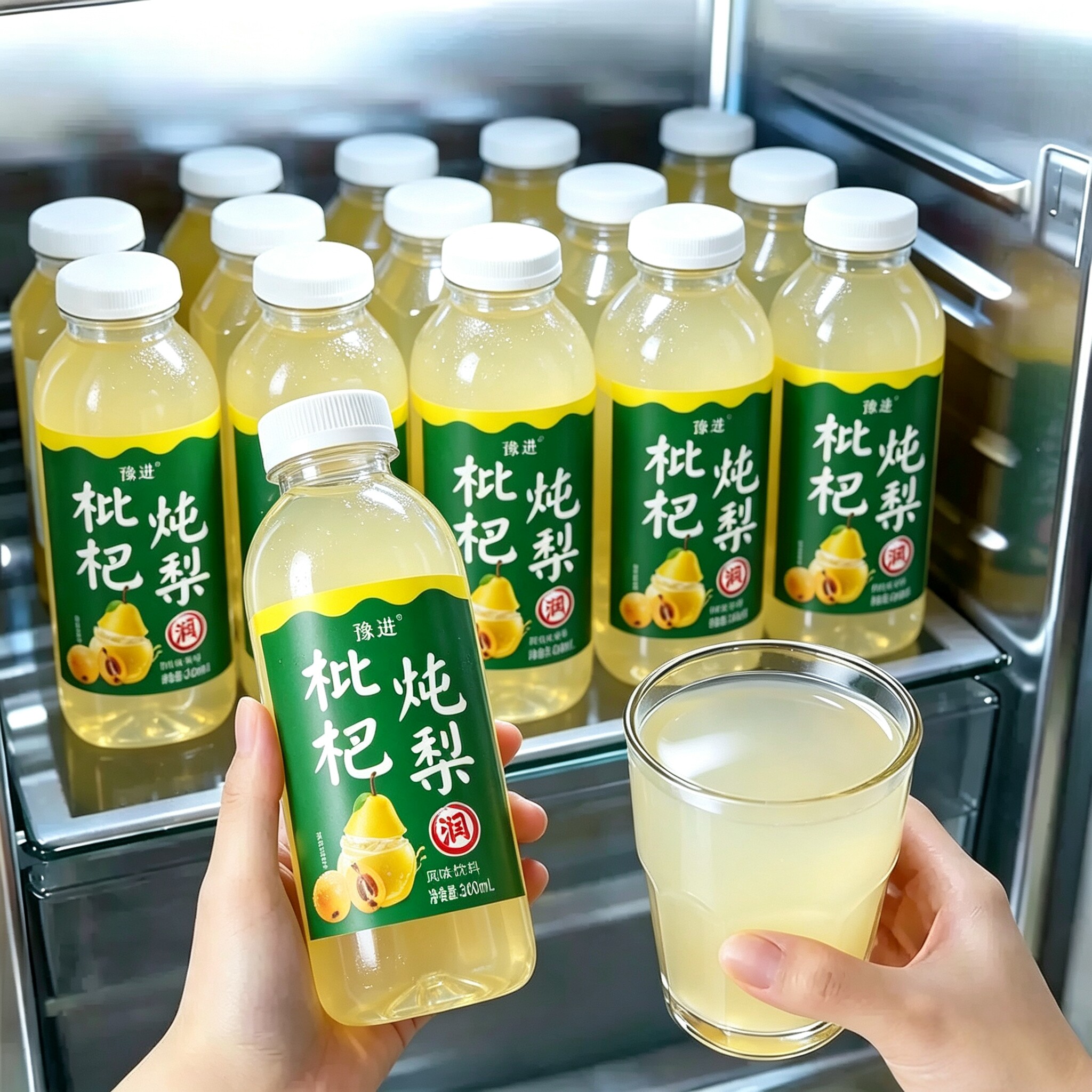 【买一送一】枇杷炖梨果汁饮料360ml*24瓶箱清爽解腻果味饮料批发