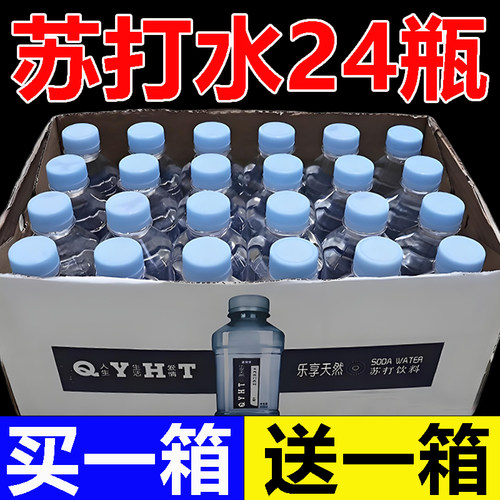 苏打水300ml*24瓶无糖0脂0卡