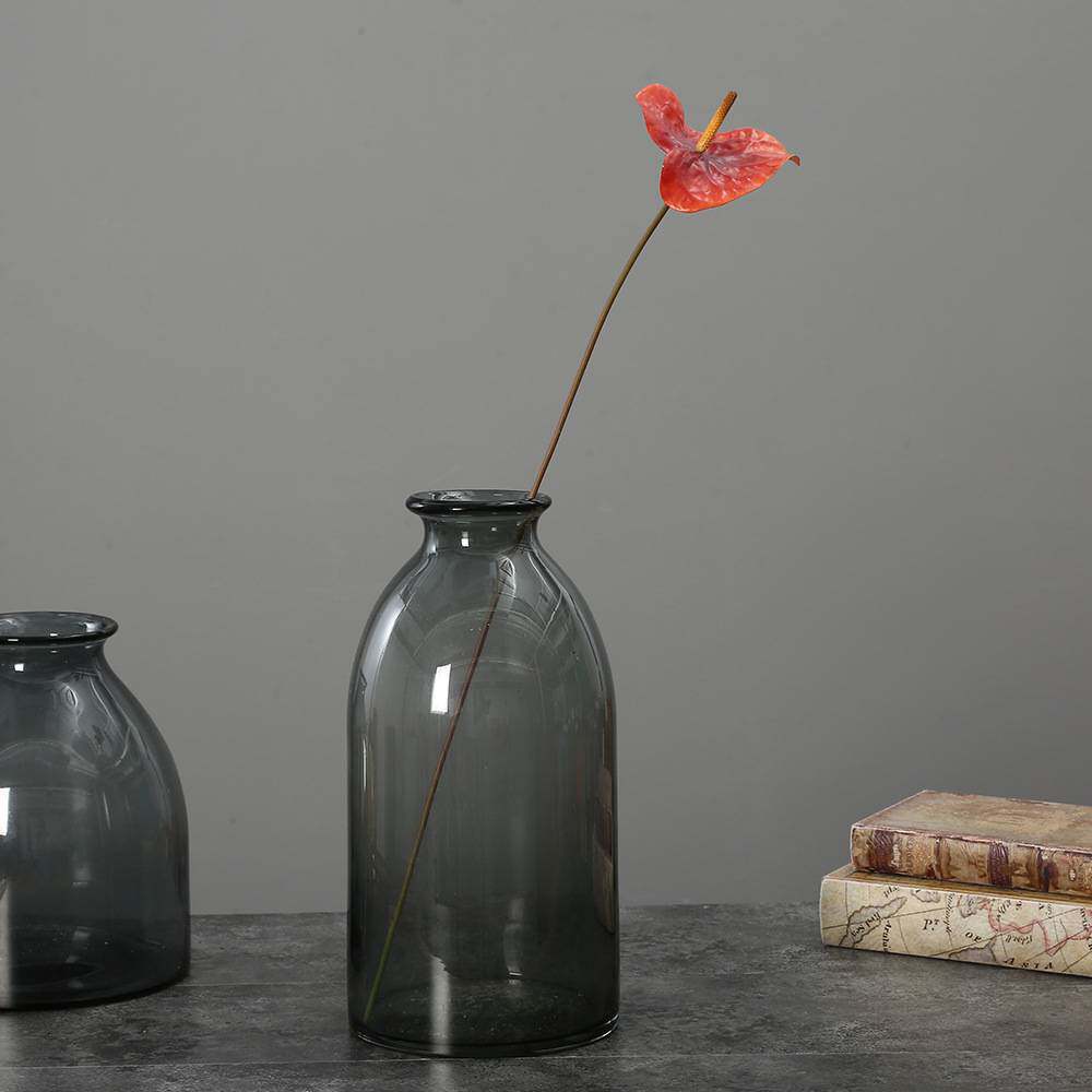 红掌仿真花单枝火鹤掌仿真花假花 家居摆件软装插花装饰花艺