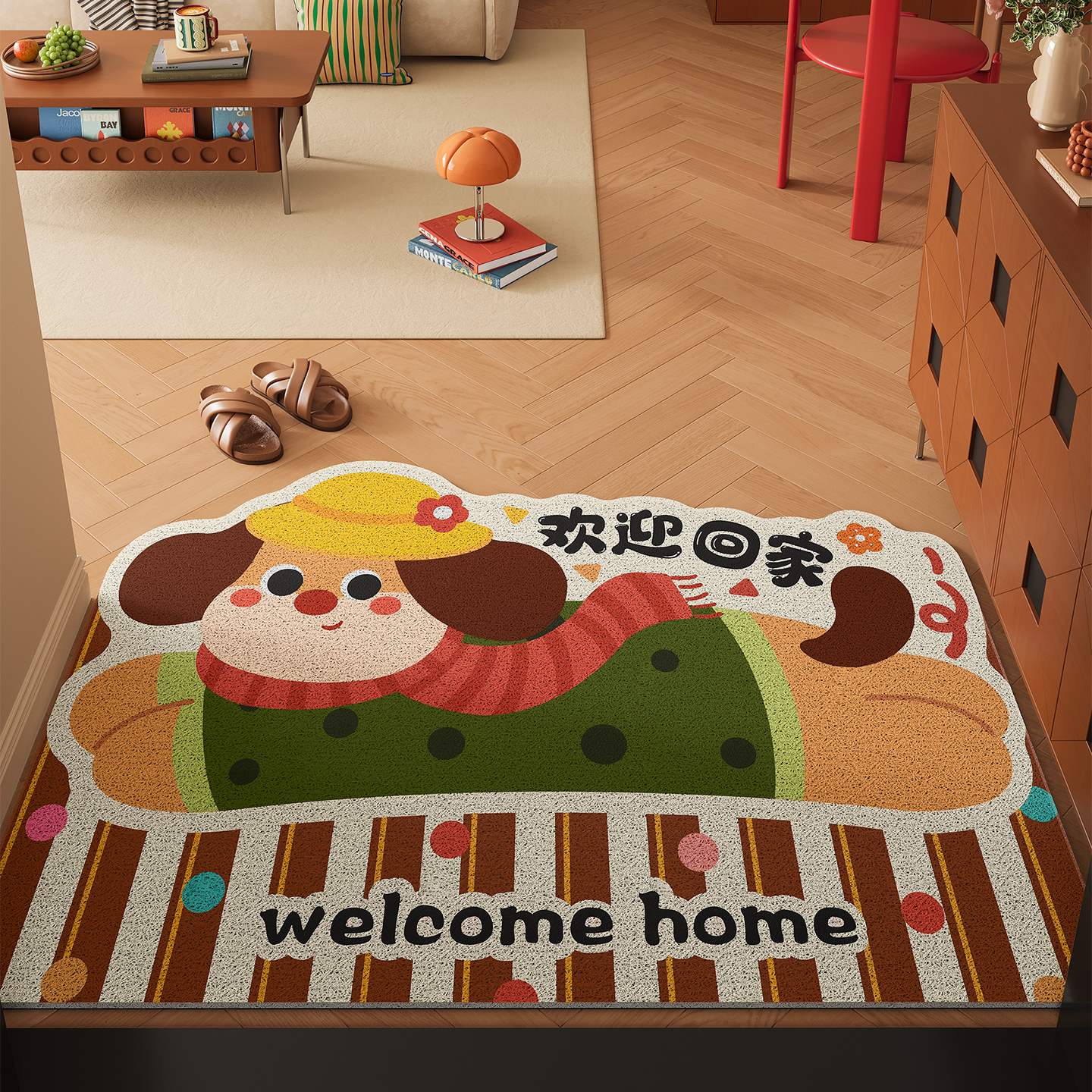 2025新款入户门地垫门口进门专用丝圈蹭脚垫玄关家用除尘耐脏地毯