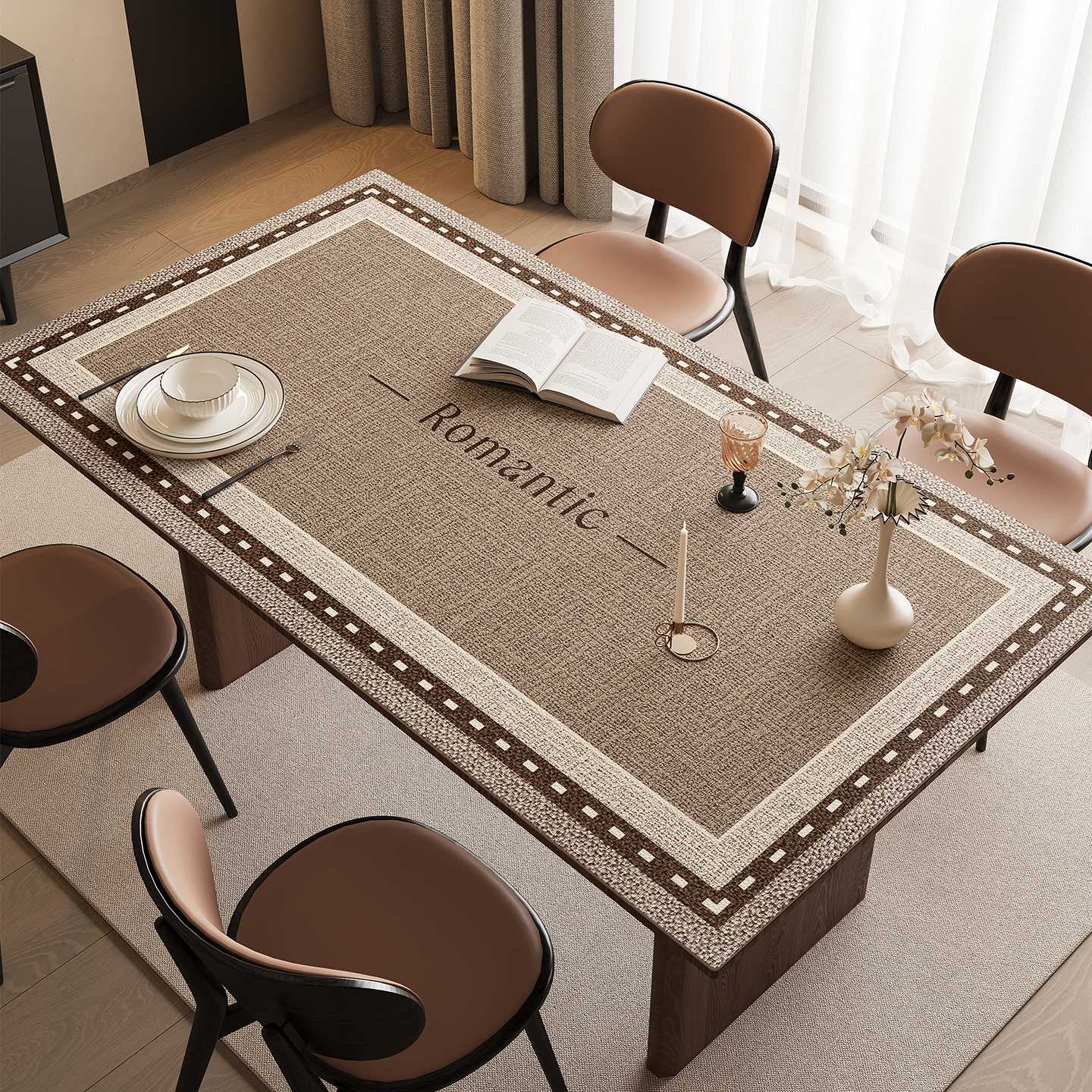 餐桌垫氛围感密码被这张垫子拿捏