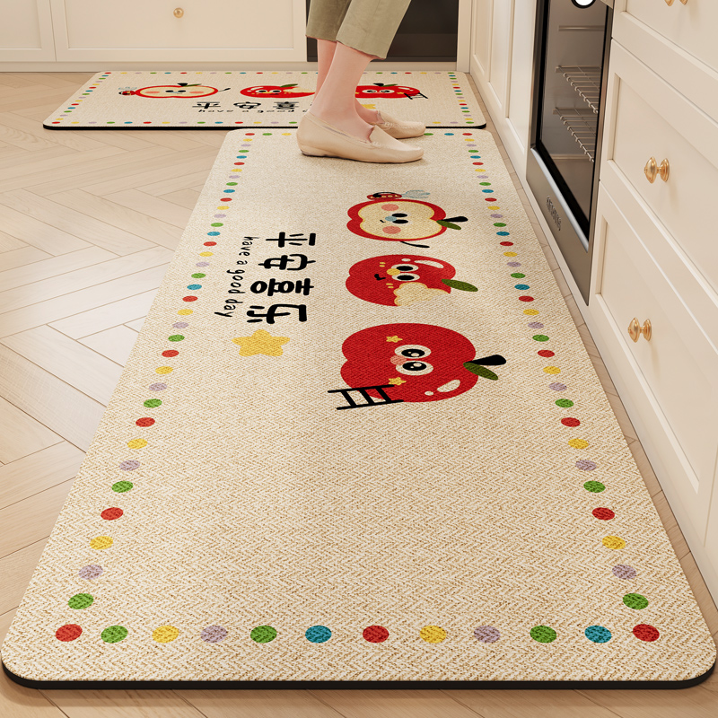 我家厨房地垫的一点童趣小秘密