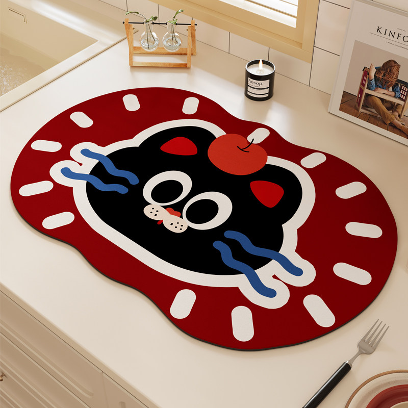 厨房台面沥水垫硅藻泥吸水垫桌垫小块咖啡机垫子小学生多功能餐垫,居家布艺,餐垫,淘宝优惠券,粉丝福利购,淘宝优惠卷