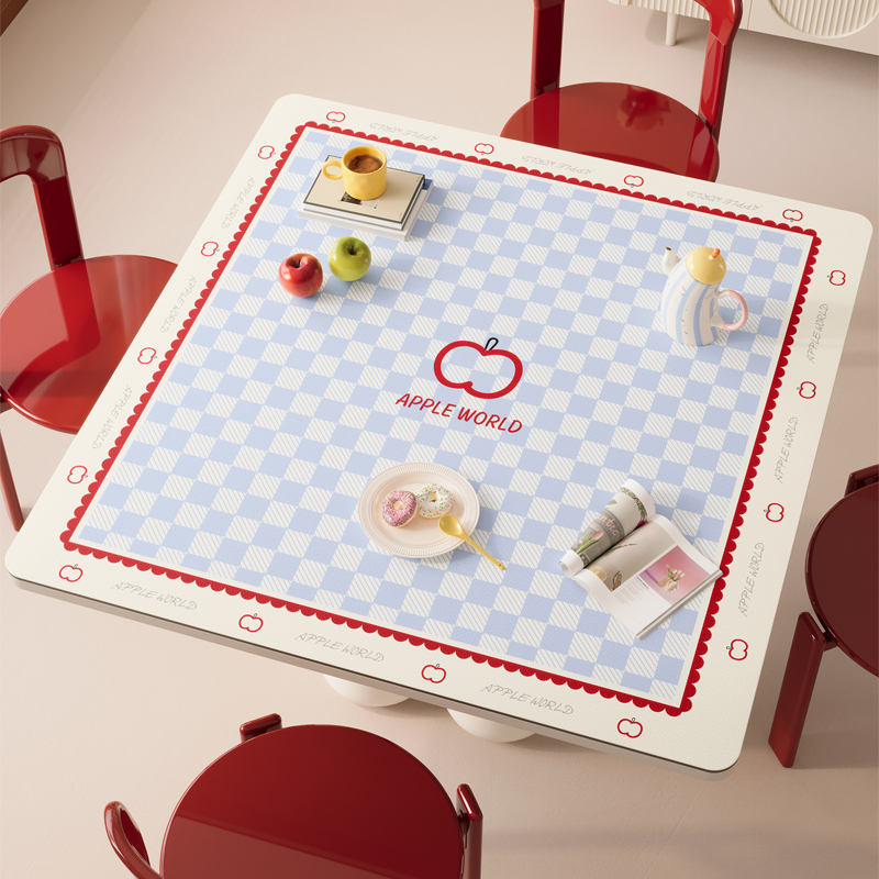 摊牌了,这张桌垫摊开后变美好多