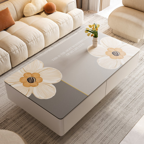 这个茶几垫给生活带来一丝清新