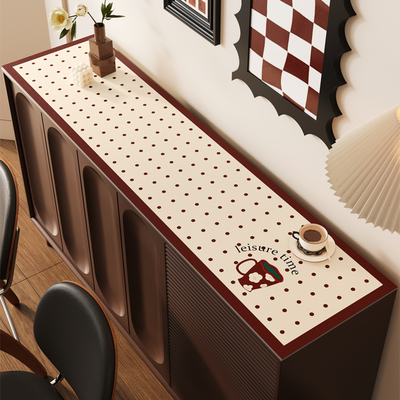 中古风电视柜防尘垫可裁剪餐边柜台面保护垫防脏垫轻奢鞋柜子垫子