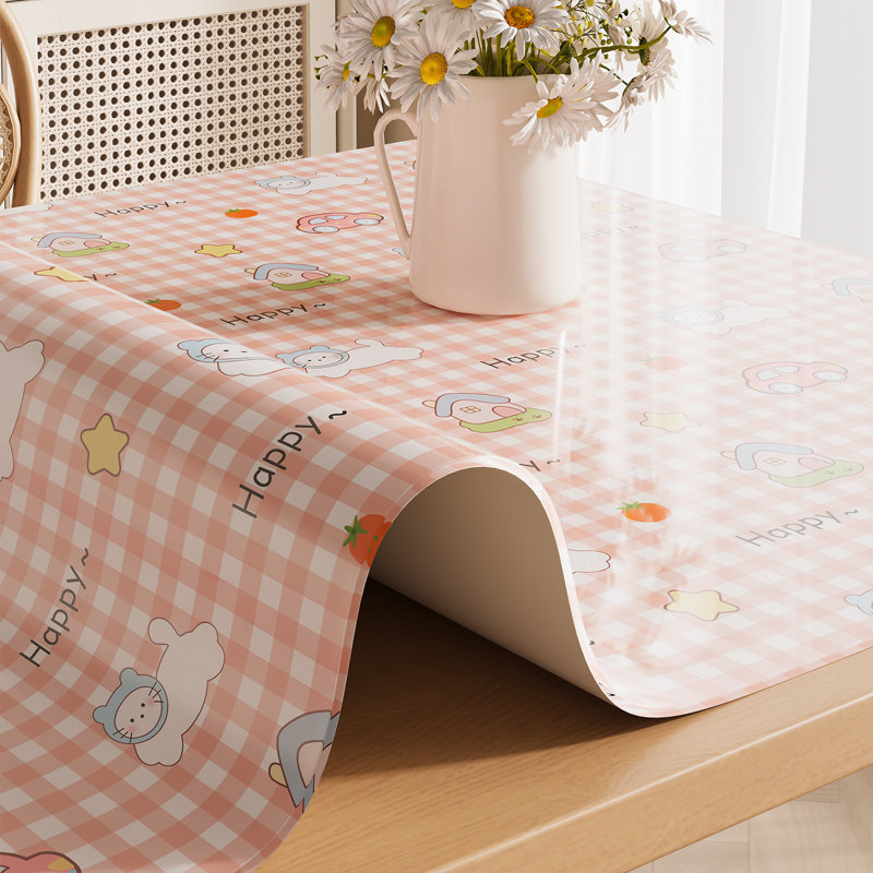 卡通pvc餐桌垫防油防水防烫免洗软玻璃桌布隔热耐高温客厅茶几垫,居家布艺,桌布,淘宝优惠券,粉丝福利购,淘宝优惠卷