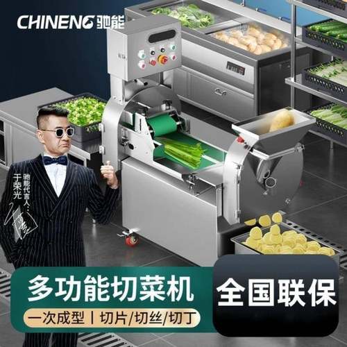 切菜机商用单双头全自动多功能食堂用台湾大型切片切丝切丁机