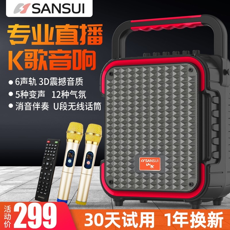 山水D9手提广场舞户外大功率直