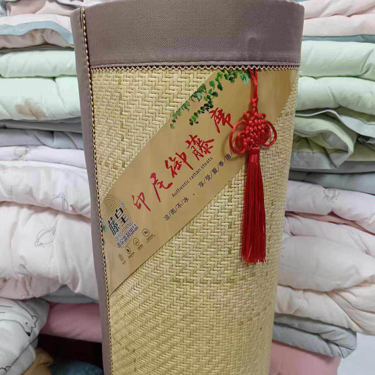 藤皇印尼御藤席加厚空调凉席可折叠家庭酒店外贸