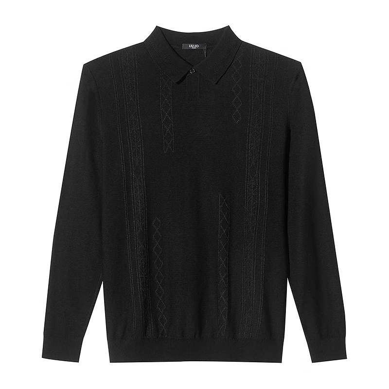 黑色毛衫LIU·JOUOMO