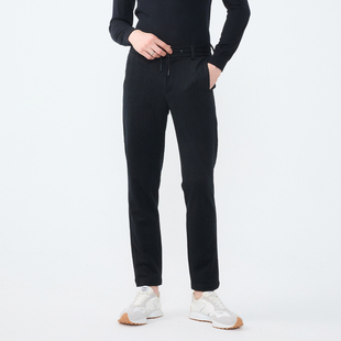 休闲裤 LIU·JO 直筒抽绳系带长裤 秋冬休闲舒适厚款 UOMO男士