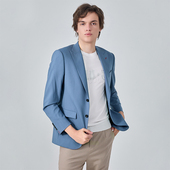 西服外套 春秋羊毛混纺商务休闲修身 LIU·JO UOMO男装