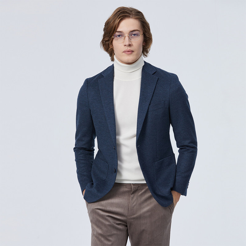 LIU·JO UOMO男士 春秋休闲舒适绵羊毛西服外套上衣LJ1236184130R