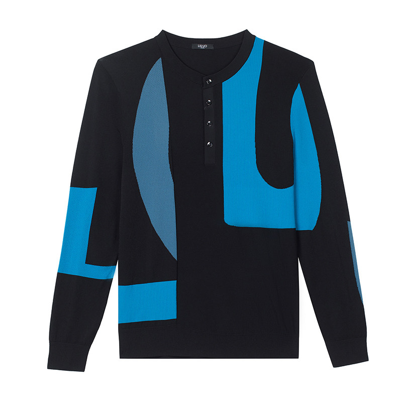 LIU·JO UOMO男士 秋冬款休闲舒适圆领套头毛衫内搭上衣,男装,针织衫/毛衣,淘宝优惠券,粉丝福利购,淘宝优惠卷