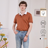 POLO衫 LIU·JO 款 商务翻领棉质纯色运动高尔夫短袖 UOMO男士 夏季