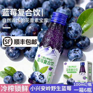 九峰山养心谷蓝莓复合饮NFC果汁0脂鲜榨蓝莓桑葚白桦树汁复合果汁