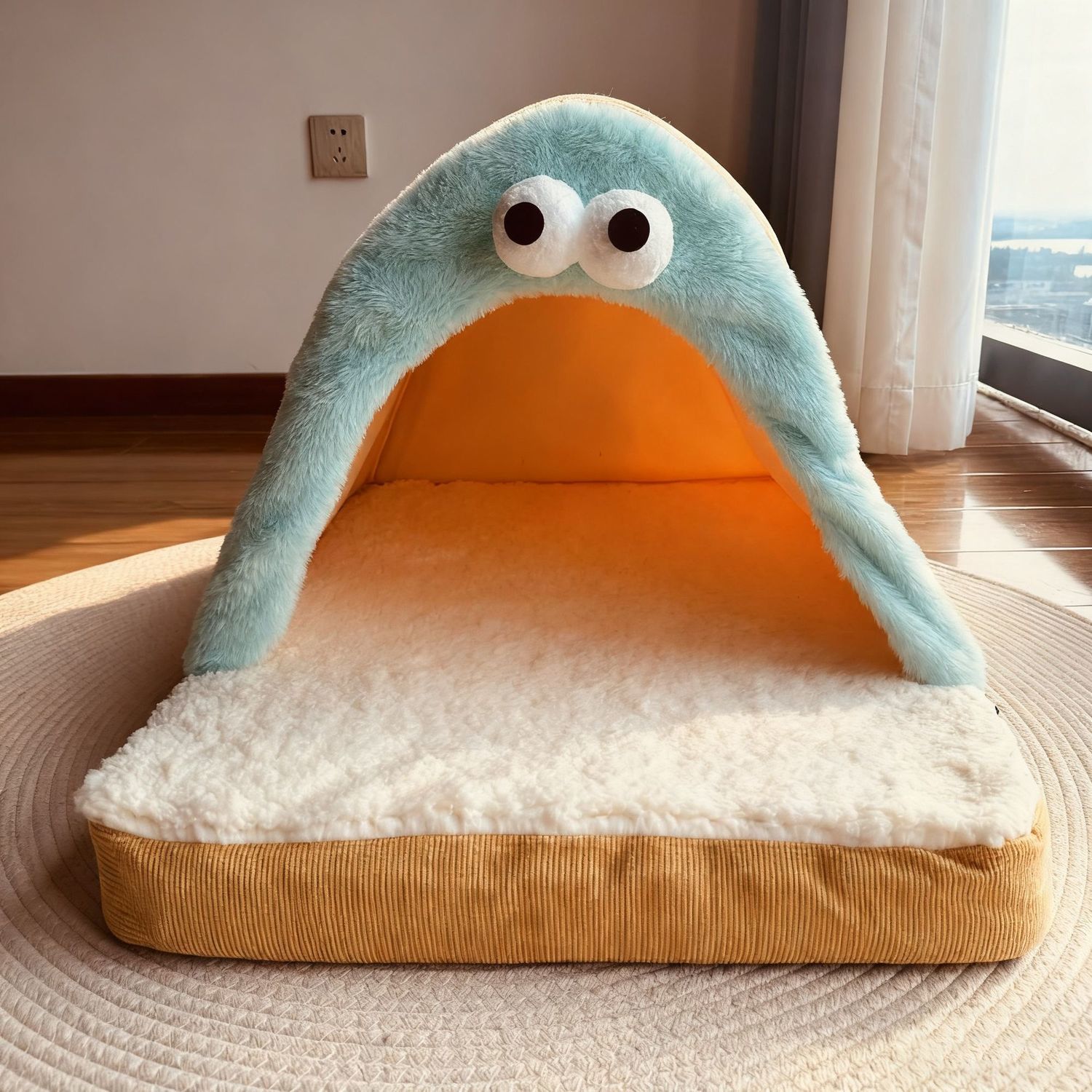 猫窝冬季保暖帐篷封闭式安全感猫咪睡窝可拆洗狗窝冬天宠物窝垫子
