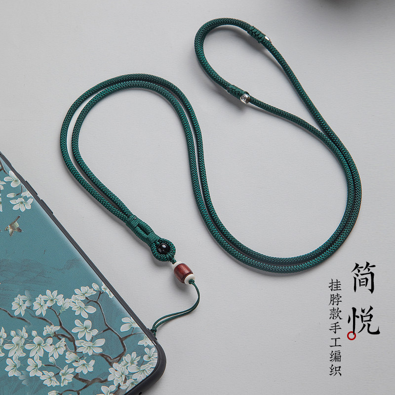 全手工编织手机挂绳挂脖绳子长款图片