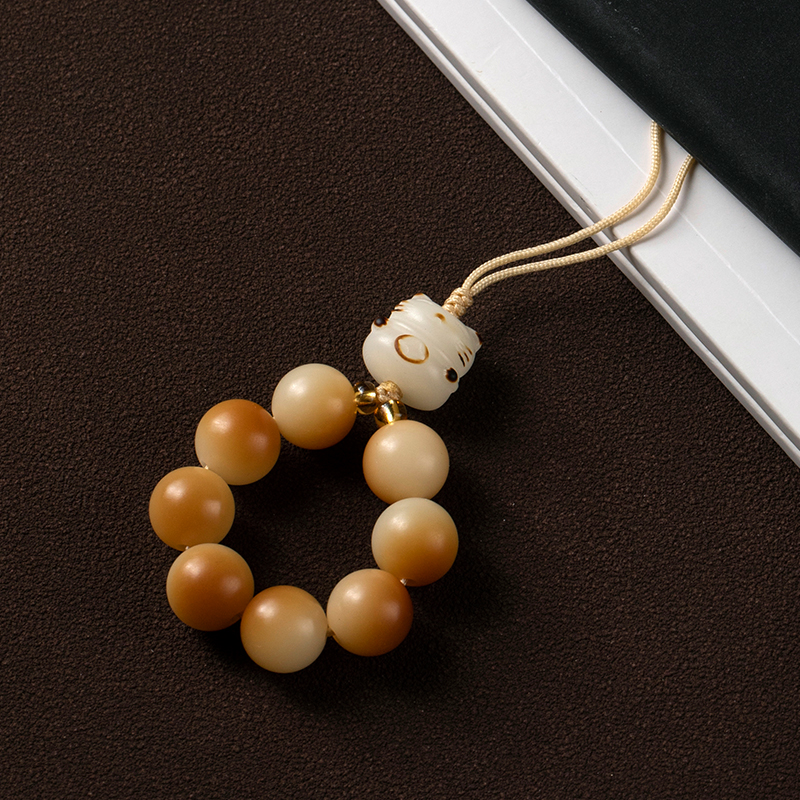 炭烧菩提手机挂绳防丢指环扣挂件