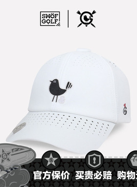 SWOF GOLF 思沃福高尔夫帽子 幸运小鸟刺绣 户外运动透气棒球帽