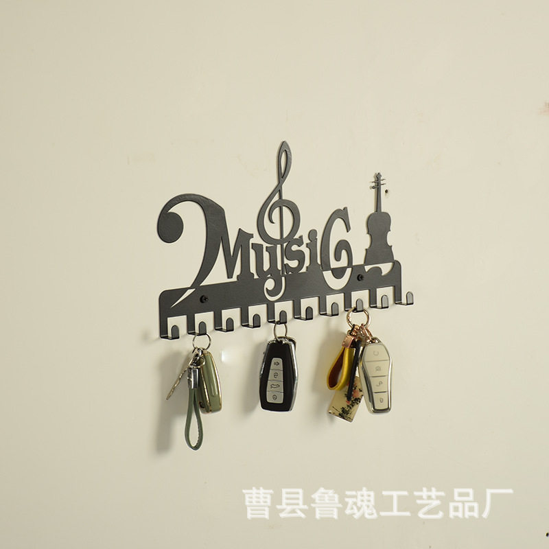 现货金属音乐造型挂钩歌