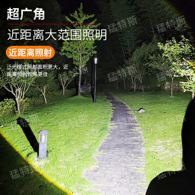 头戴式矿灯强光变焦充电