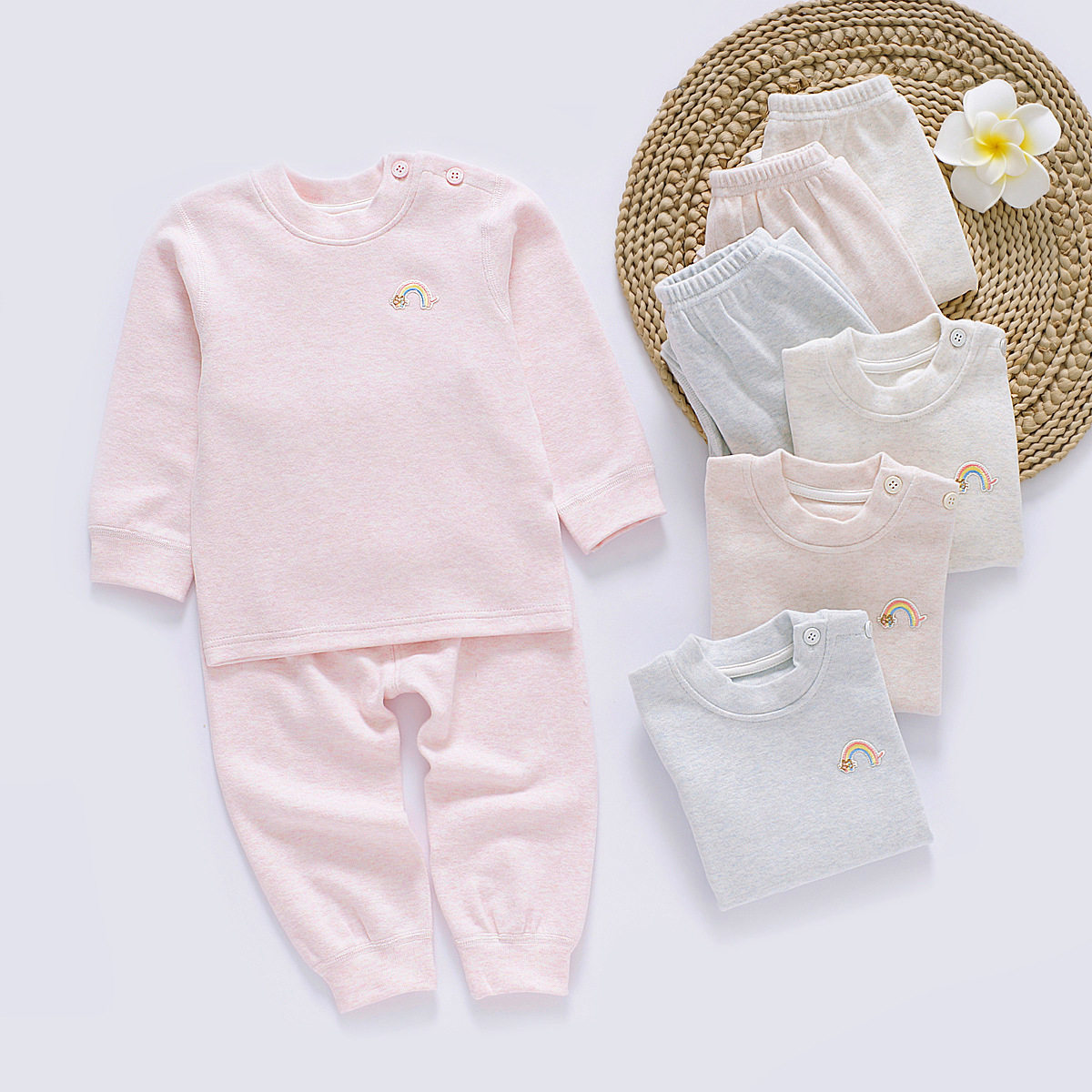 秋冬舒绒儿童秋衣秋裤66-165码婴儿男女宝宝童装纯棉保暖内衣套装