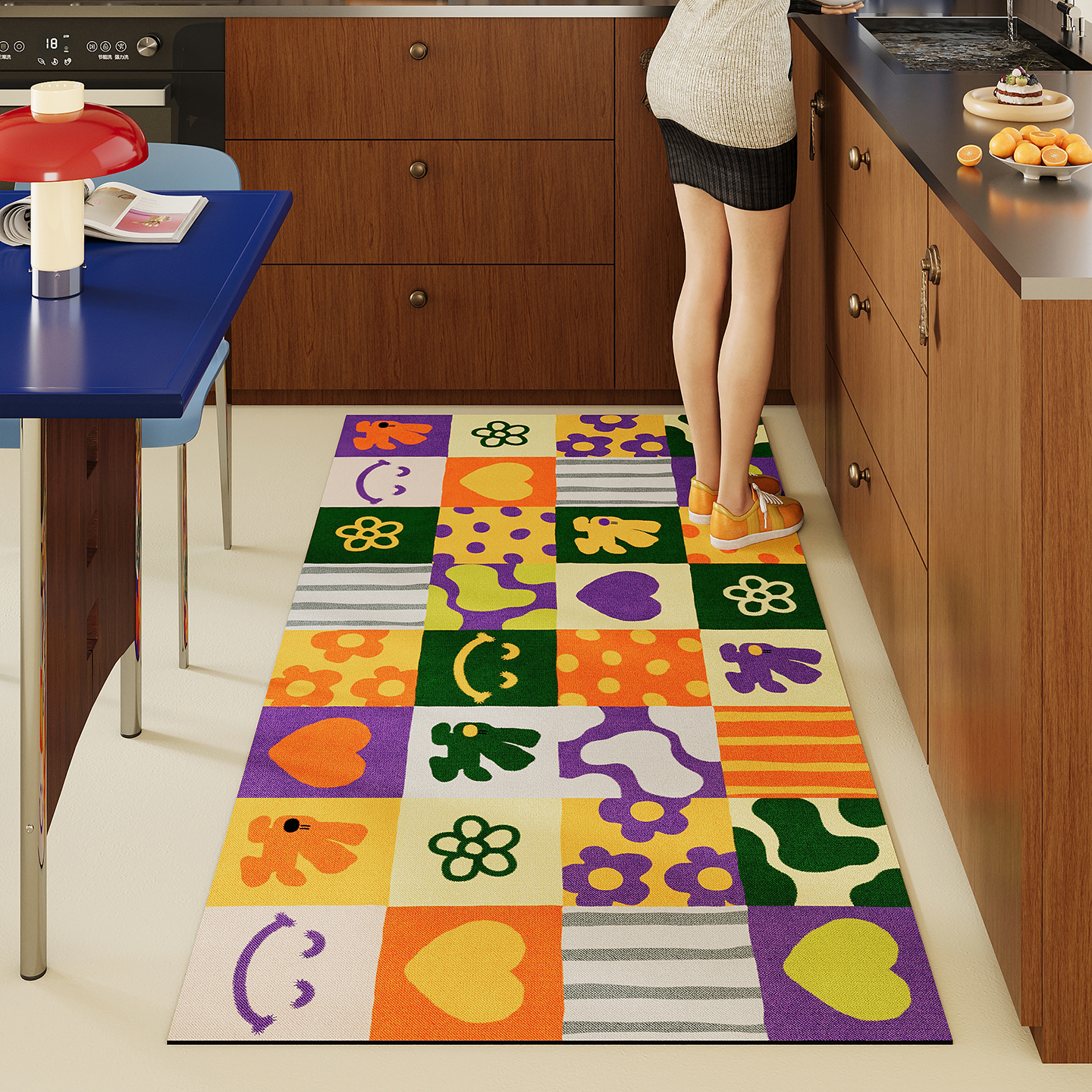 多巴胺厨房地垫吸水吸油防滑