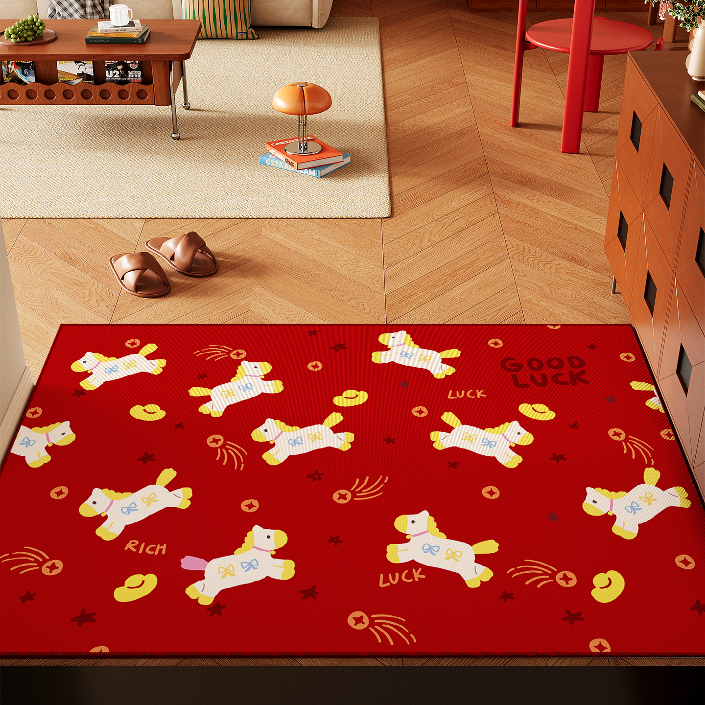 马年地垫入户门垫卡通门口脚垫