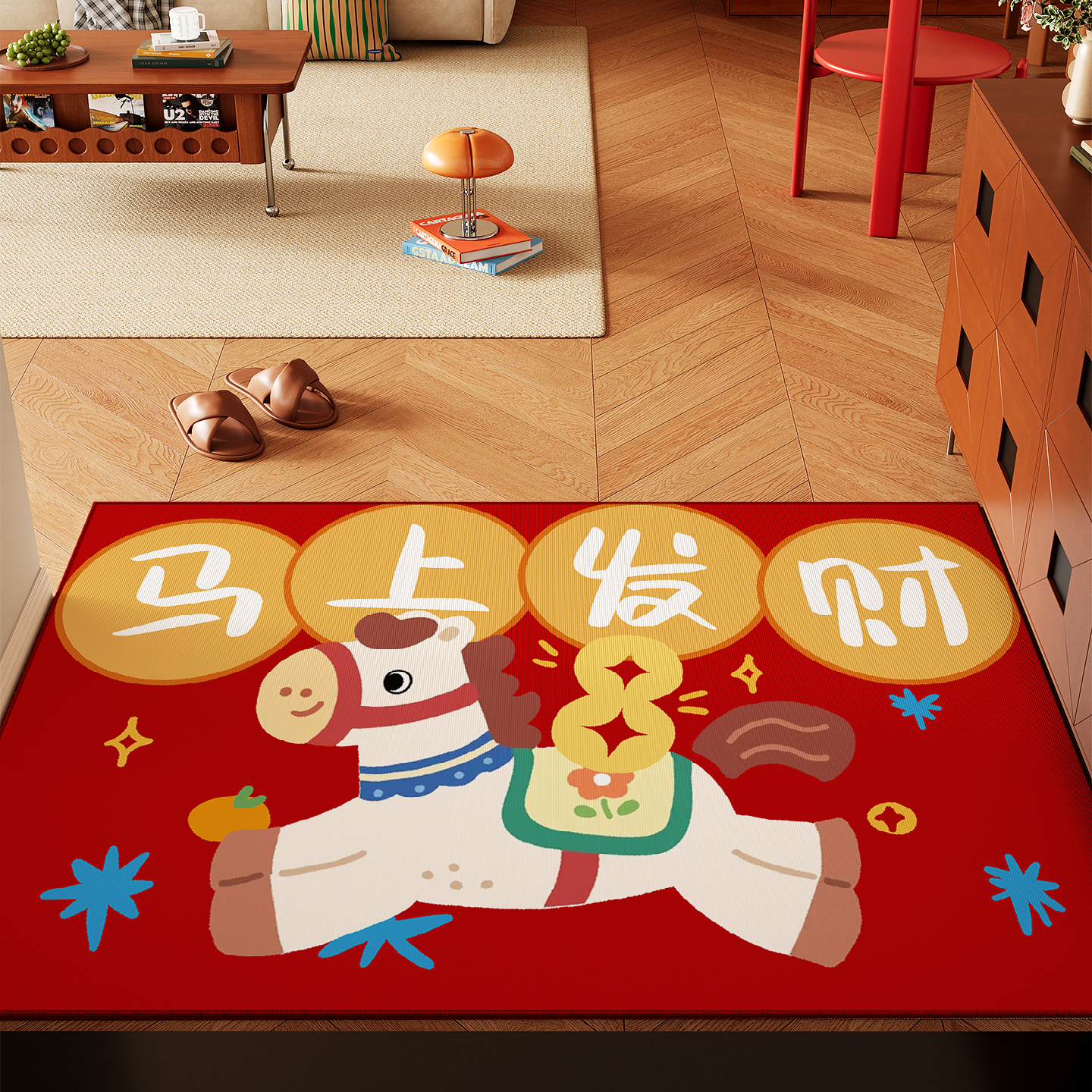 马年地垫入户门垫卡通门口脚垫