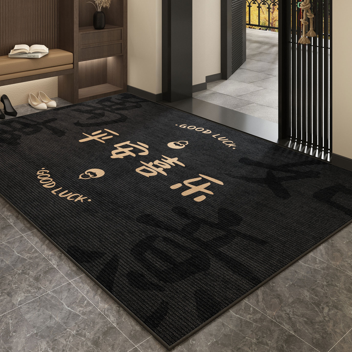 新年入户门地垫乔迁玄关门口脚垫