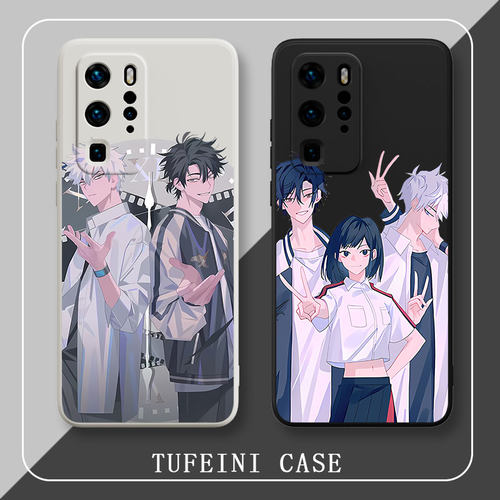 时光硅胶手机壳可爱华为p40